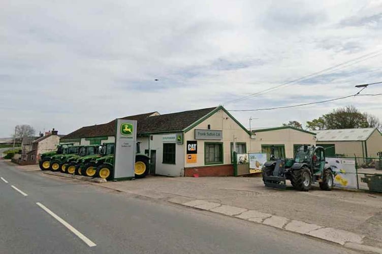 The tractor dealership targeted in Raglan