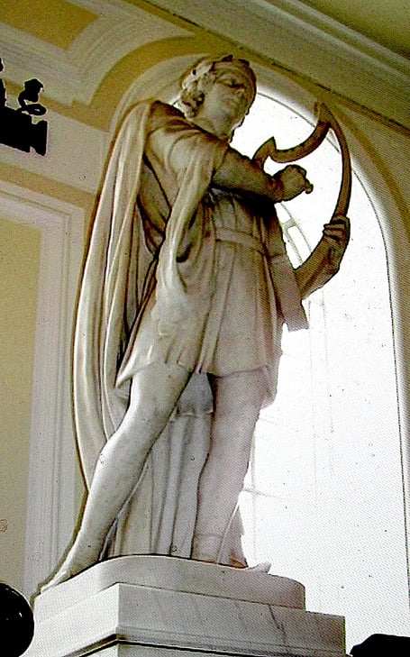 Statue of Dafydd ap Gwilym