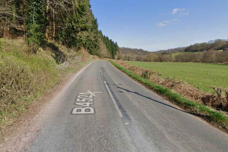 The road to Broad Oak from Skenfrith