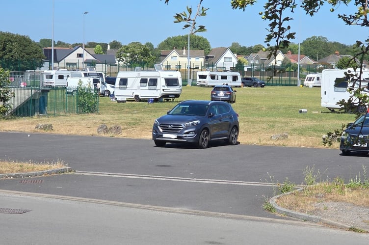 Caravans at caldicot leisure centre
