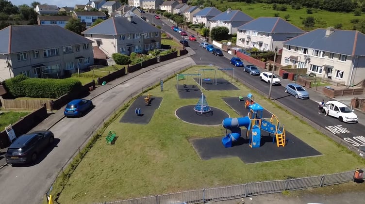 Brynawel Play Area, Brynmawr, after its recent makeover.