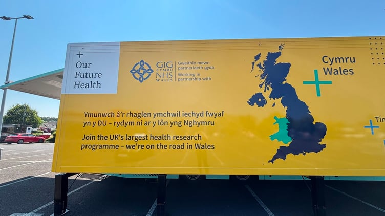 One of the 'Our Future Health' mobile clinics.