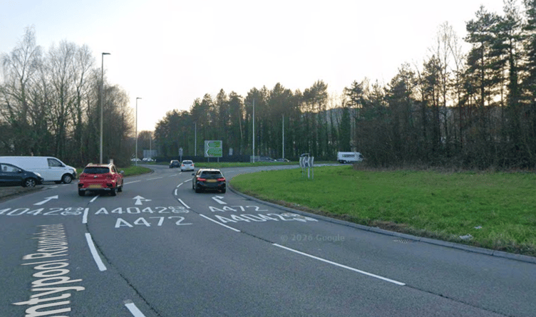 McDonald's Roundabout Pontypool