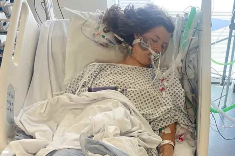 Sophie Bowles, 23, from Powys, remains in hospital after the life-changing incident
