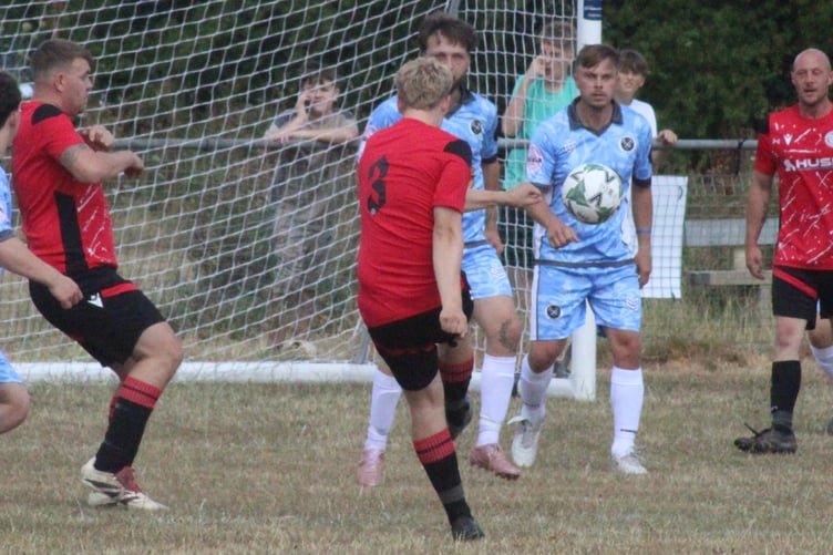 A Mardy player fires in a shot
