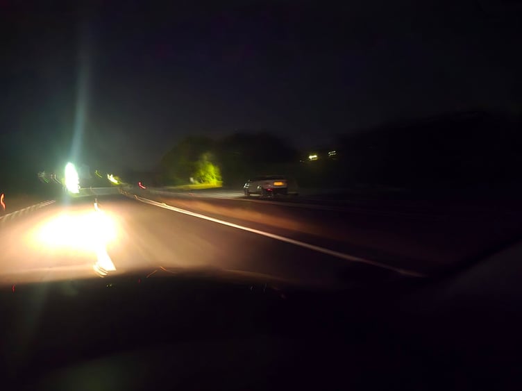 The incident on the A40 left other motorists shocked