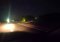 Range Rover drives wrong way on dual carriageway