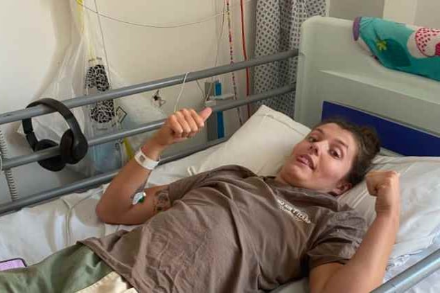Sophie recovering in hospital