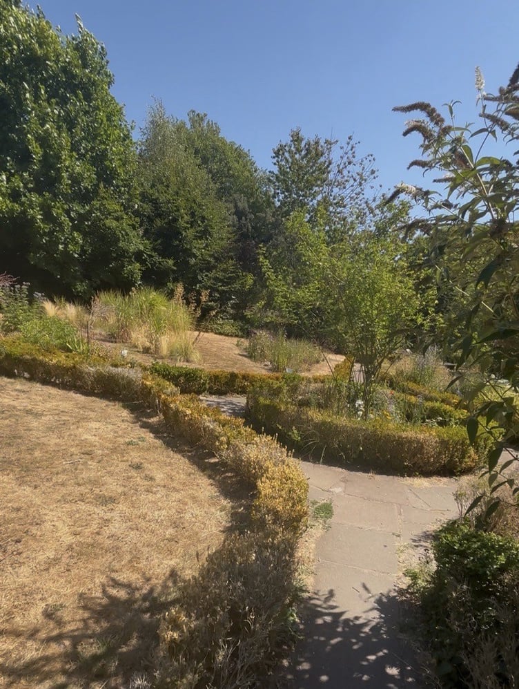 Abergavenny's Linda Vista Gardens during the heatwave