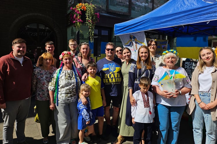 Matthew Jones MS with Ukrainian Families