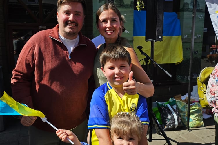 Matthew Jones MS with Ukrainian Families
