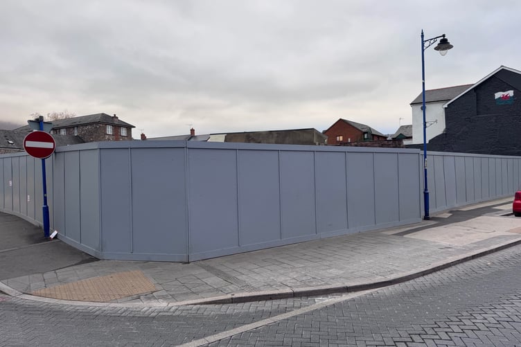 Boarded up and forgotten? The site where Richards used to be.