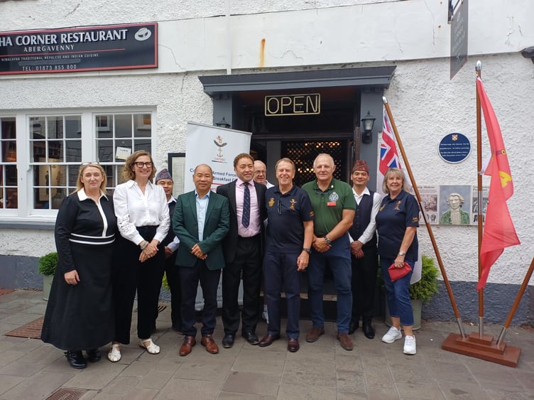 Abergavenny veterans breakfast club at gurkha corner