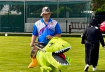 Roar-some sight as fancy dress hits bowling green
