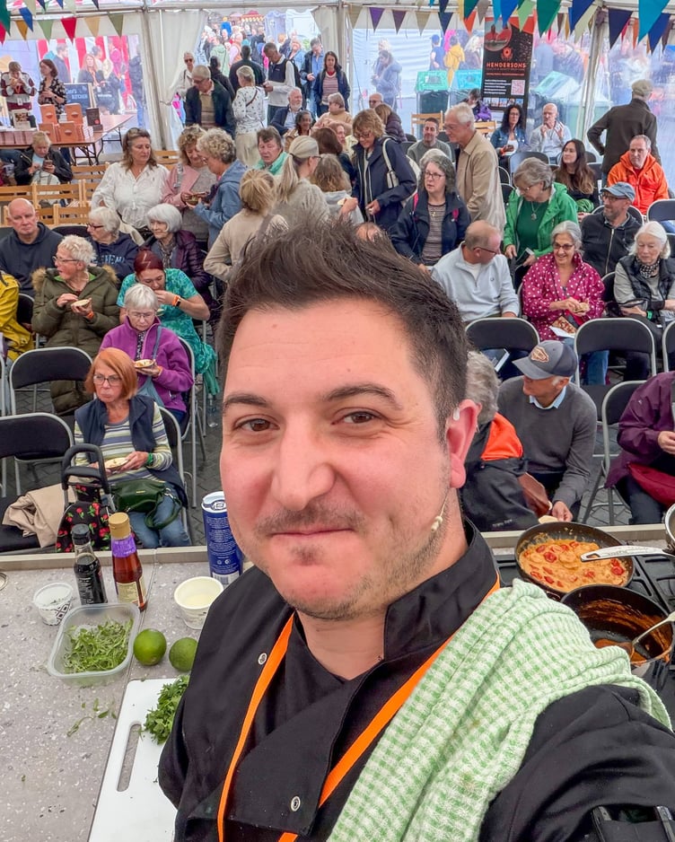 Jon Cholakian at the Abergavenny Food Festival