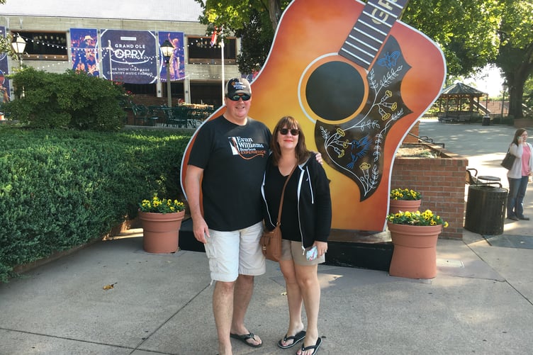 The author and his wife in Nashville