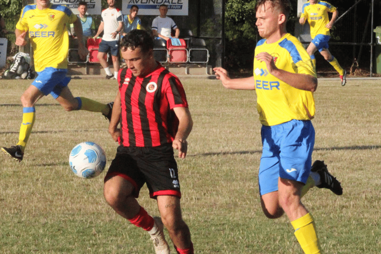 Josh Gibson scored twice for Goytre. File photo: Stuart Townsend