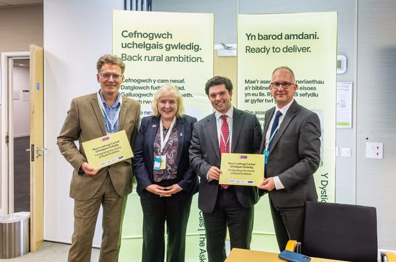 Marches partnership visit Senedd
