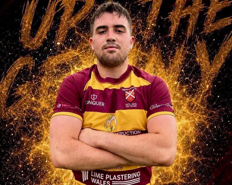 Harry Hindmarsh scored a try for Abergavenny