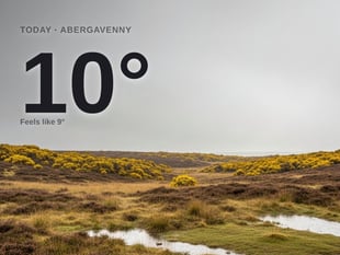 Abergavenny: cloudy day, high of 11°C