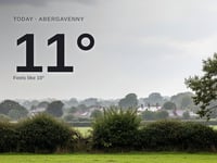 Abergavenny: cloudy day, high of 11°C