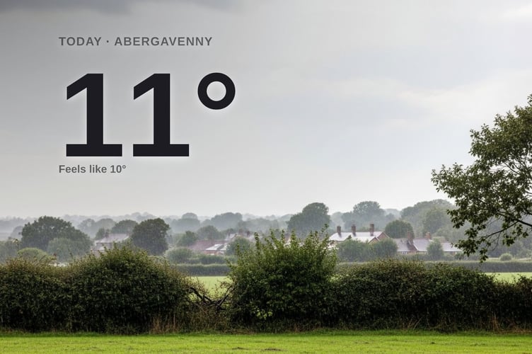 Abergavenny weather: cloudy Friday with rain expected and a high of 11°C