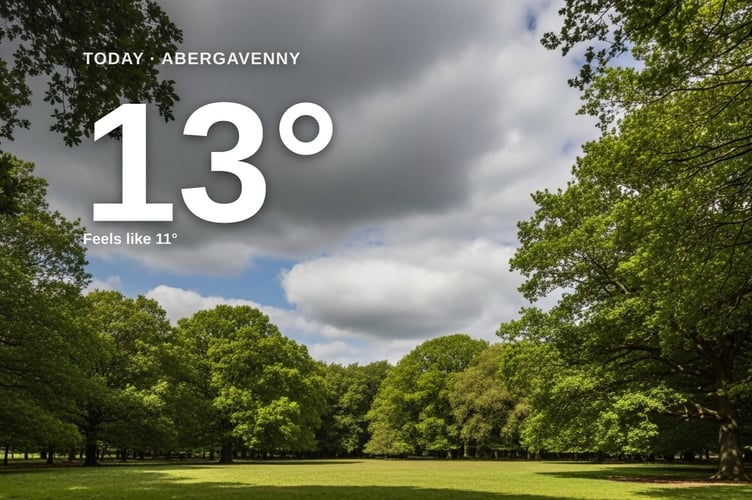 Abergavenny weather: partly cloudy Saturday with little chance of rain and a high of 14°C